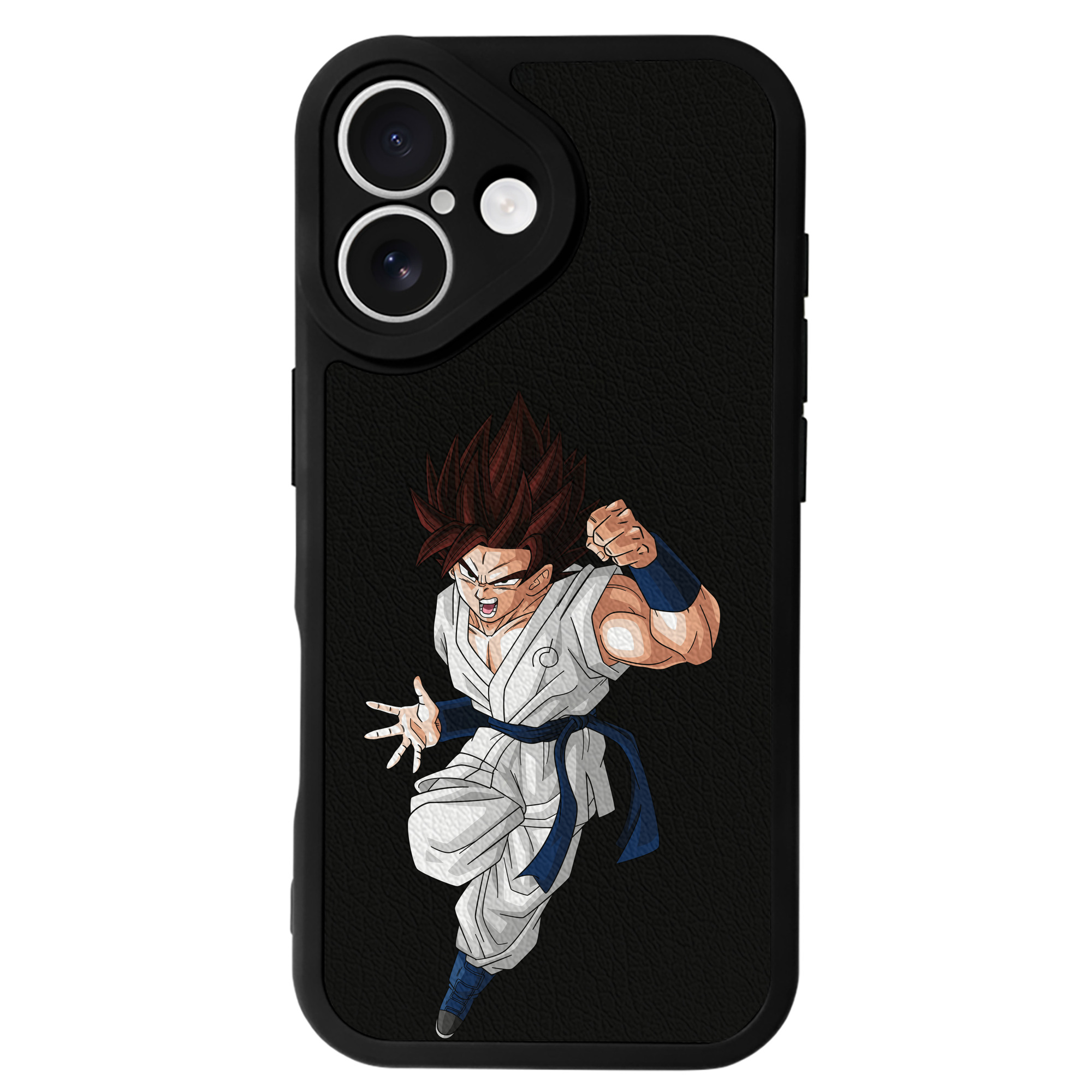 （画像用） ドラゴンボール 孫 悟飯（そんごはん）DRAGON BALL Son Gohan 【iPhone 16シリーズ対応】シリコンスマホケース（レザー調） 材質：シリコン